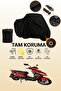 Black Lock Compatible Arora Verano Ar 125-25 Compatible Motorcycle Tarpaulin, Protective Cover