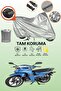 Gray Rear Bag Compatible Bisan Shoppy 50 Compatible Motorcycle Cover, Protective Cover