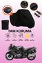 Black Tail Bag Compatible Kawasaki Zzr 1100 Compatible Motorcycle Tarpaulin, Protective Cover