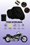 Black Tail Bag and Lock Non-Matching Honda Vt 750 C Shadow Compatible Motorcycle Canvas