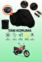 Black Rear Bag Compatible Kuba Cg 50 Pro New Compatible Motorcycle Tarpaulin, Protective Cover