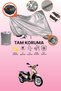 Gray Lock and Tail Bag Compatible Dorado Arcon 150 Compatible Motorcycle Tarpaulin, Protection Cover