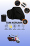 Black Lock Compatible Kuba Nirvana 150 Compatible Motorcycle Tarpaulin, Protective Cover