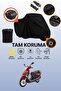 Black Lock and Tail Bag Compatible Kuba Matrix 150 Compatible Motorcycle Tarpaulin, Protective Cover