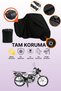 Black Lock and Rear Bag Compatible Arora Ar 100-8 Classic Steel Compatible Motorcycle Tarpaulin Protective Cover