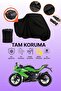 Black Tail Bag Compatible Kawasaki Ninja 250Sl Compatible Motorcycle Tarpaulin, Protective Cover