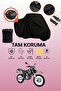 Black Rear Bag Compatible Kuba Black Cat Compatible Motorcycle Tarpaulin, Protective Cover