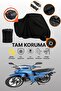 Black Lock and Tail Bag Compatible Bisan Shoppy 50 Compatible Motorcycle Tarpaulin, Protective Cover