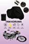 Black Arora Ar 180-16 C Compatible Motorcycle Cover, Protective Cover, Motorcycle Tarpaulin