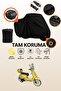 Black Lock and Tail Bag Compatible Arora Safari 125 Compatible Motorcycle Tarpaulin, Protective Cover