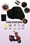 Black Lock and Tail Bag Compatible Mondial 100 Urt Compatible Motorcycle Tarpaulin, Protective Cover