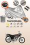 Gray Lock and Tail Bag Compatible Mondial 175 Masti X Compatible Motorcycle Tarpaulin, Protection Cover