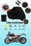 Black Lock and Tail Bag Compatible Bmw S 1000 Rr Compatible Motorcycle Tarpaulin, Protective Cover