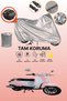 Gray Rear Bag Compatible Motolux Vintage 50 Compatible Motorcycle Tarpaulin, Protective Cover