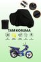 Black Kuba Runner 50 Compatible Motorbike Tarpaulin, Protective Cover, Motorcycle Tarpaulin
