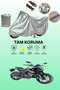 Gray Tail Bag and Lock Incompatible Rks Rz 125 Compatible Motorcycle Tarpaulin