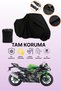Black Kawasaki Ninja Zx-6R Compatible Motorcycle Cover, Protective Cover, Motorcycle Tarpaulin