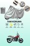 Gray Rks Rs 400 Compatible Motorcycle Tarpaulin, Protective Cover, Motor Tarpaulin