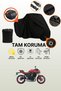 Black Lock and Tail Bag Compatible Kawasaki Z 650 Compatible Motorcycle Tarpaulin, Protective Cover