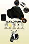 Black Lock Compatible Mondial 50 Revival Compatible Motorcycle Tarpaulin, Protective Cover