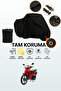 Black Lock Compatible Mondial 100 Sfc Automatic X Compatible Motorcycle Tarpaulin, Protective Cover