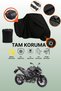 Black Lock and Tail Bag Compatible Kawasaki Z 800 Compatible Motorcycle Tarpaulin, Protective Cover