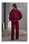 Burgundy Tracksuit Set - 8001 - 3