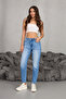 Women's Stretchy/Stretch Fabric High-Waist Mom Jeans - 7