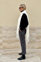 Klein Soft Touch Tassel Detailed Wool Textured Premium Puffy Fringed Scarf (195 X 45 cm) - 5