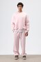 Washable Baggy Sweatpants Bottom Pink - 2