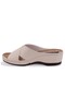 Dza37-1802 Beige Daily Orthopedic Women's Slippers - 3