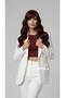 Wavy Riveted Fiber Synthetic Medium Wig - Red Brown