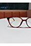 Victoria Burgundy Cat Eye Blue Light Protection Blue Block Glasses (Small - Medium) - 5