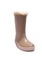 W10293 Splash Dk Burreguıto Dark Beige Orthopedic Fur Boy's Rain Boots