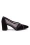 Dza07-2682009 Black Suede Classic Heeled Women's Shoes - 2