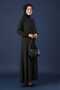 Medina Silk Mevlana Cut Loose Fit Robe with Pockets and Belt - 8