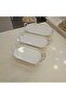 3 Pieces Oval Handled Porcelain Silver - 3