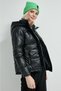 Hooded Puffer Black Women's Coat - 3
