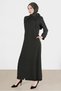 Eyelet Detail Zippered Overcoat 10534 - 2
