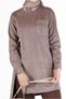 ASYMMETRIC CUT SUEDE TUNIC WITH BUTTON DETAIL 42430 - 4