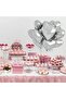1 Piece 45 cm Silver Gray Heart-Shaped Romantic Foil Balloon Marriage Proposal February 14Th - 4
