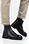 Men's Genuine Leather Boots – Leather Inside and Out, Double Zipper, Water and Cold Resistant, Stylish Simple Design - 4