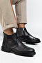 Men's Winter Boots – Faux Leather, Fur Lined, Comfortable Design with Elastic and Zipper Closure - 5