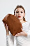 Heybes Women's Brown Brown Suede Clutch Handbag - 6