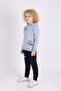 Printed boys' hooded tracksuit mnk0627 blue - 4