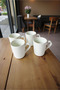 Set of 4 Turkish Coffee Cups - Cream Double Turkish Coffee Cups