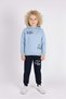 Printed Men's Hooded Kids Tracksuit Mnk0627 Baby Blue