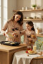 Bear Patterned Buttoned Pajama Set
