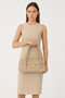 Elegant Period Buckle Hand and Shoulder Bag
