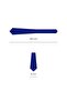 8 cm Wide Gray Navy Blue White Striped Tie - 7